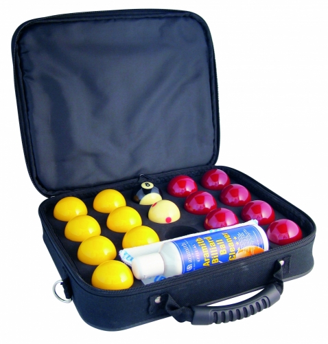 Aramith Super Pro 8 Ball Balls (With Carry Case and Cleaning Products)